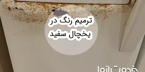 ترمیم رنگ در یخچال سفید